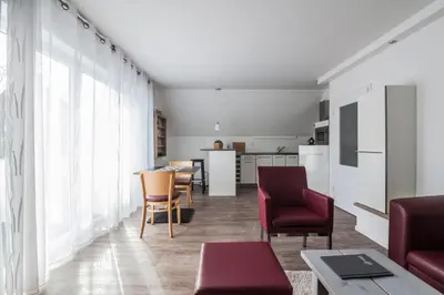 Küche/Küchenzeile in der Unterkunft dat geele hus 5