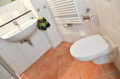 Ein Badezimmer in der Unterkunft Ferienwohnung im Haus Rubin