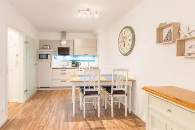 Küche/Küchenzeile in der Unterkunft Fischerhus - Wohnung 8