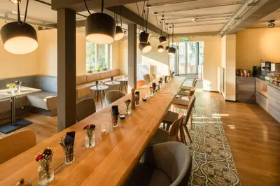 Ein Sitzbereich in der Unterkunft Pura Vida Hotel Cuxhaven