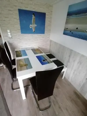 Grundriss der Unterkunft Ferienhaus Mia, Urlaub mit Hund, eingezäunter Garten, Friedrichskoog-Spitze