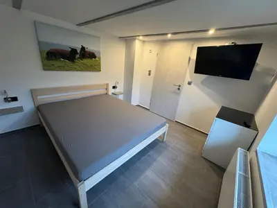 TV/Unterhaltungsangebot in der Unterkunft Ferienhaus Mia, Urlaub mit Hund, eingezäunter Garten, Friedrichskoog-Spitze