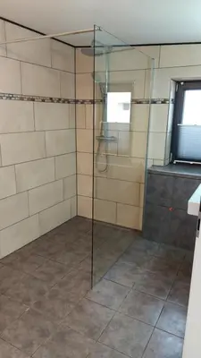Ein Badezimmer in der Unterkunft FeWo Am Ententeich Bergstraße 15