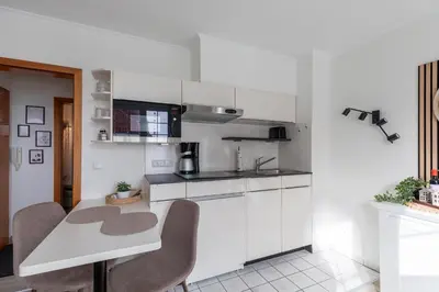 Küche/Küchenzeile in der Unterkunft Fischerhus Wohnung 4