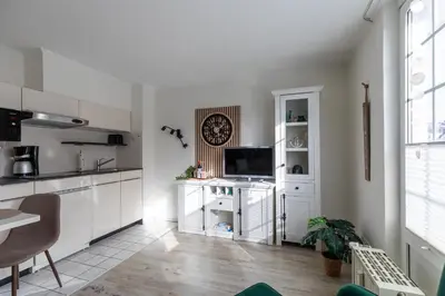 Küche/Küchenzeile in der Unterkunft Fischerhus Wohnung 4