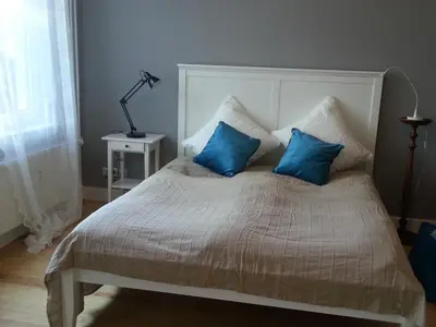 Ein Bett oder Betten in einem Zimmer der Unterkunft Haus MeerZeit