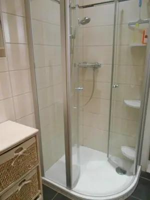 Ein Badezimmer in der Unterkunft Muschelsucher