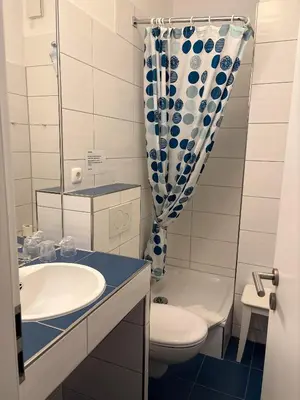 Ein Badezimmer in der Unterkunft Hotel-Restaurant Nord Stuv