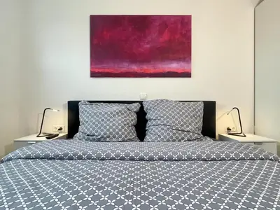 Ein Bett oder Betten in einem Zimmer der Unterkunft Quartier Hohe Geest 2