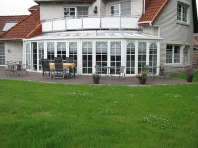 Ein Garten an der Unterkunft Gästequartier Schlummerkasten