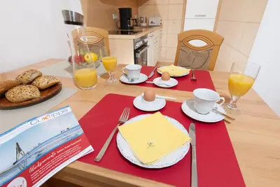 Essen in der Ferienwohnung oder in der Nähe
