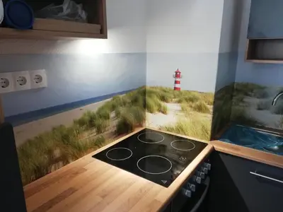 Küche/Küchenzeile in der Unterkunft Büsum Nordseestraße 5 EG FeWo