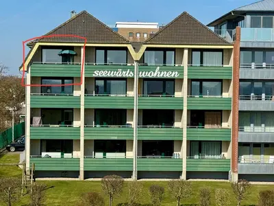 Das Gebäude in dem sich die Ferienwohnung befindet
