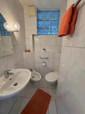 Ein Badezimmer in der Unterkunft Seewärts Wohnen Whg 3 7 Büsumer Tide