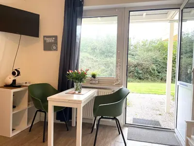 Küche/Küchenzeile in der Unterkunft Ferienwohnung strandnah im Haus Frauenpreiss 56