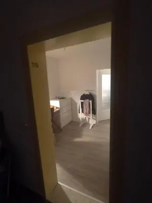 Ein Bett oder Betten in einem Zimmer der Unterkunft Nordstern
