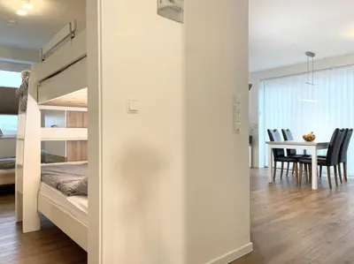 Ein Bett oder Betten in einem Zimmer der Unterkunft Quartier Hohe Geest 19