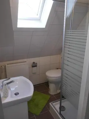 Ein Badezimmer in der Unterkunft Ferienwohnung Strandzeit Cuxhaven