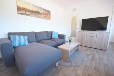TV/Unterhaltungsangebot in der Unterkunft Appartementhaus Nige Ooge Ferienwohnung Nr. 12