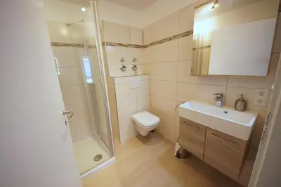 Ein Badezimmer in der Unterkunft Appartementhaus Nige Ooge Ferienwohnung Nr. 3