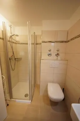 Ein Badezimmer in der Unterkunft Appartementhaus Nige Ooge Ferienwohnung Nr. 3