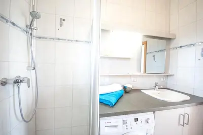 Ein Badezimmer in der Unterkunft Ferienhaus Strandnixe