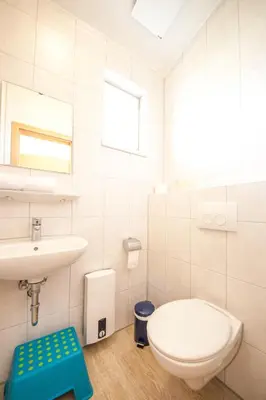 Ein Badezimmer in der Unterkunft Ferienhaus Strandnixe