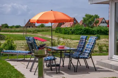 Ein Garten an der Unterkunft Ferienhaus Strandnixe