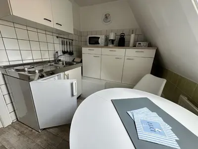 Küche/Küchenzeile in der Unterkunft Gästehaus Bremer