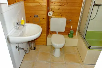 Ein Badezimmer in der Unterkunft Wattschnecke