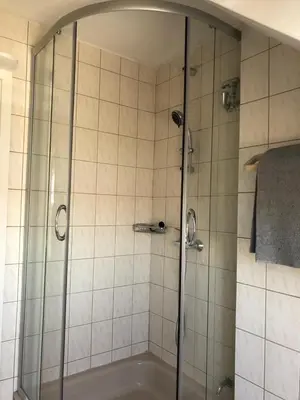 Ein Badezimmer in der Unterkunft Ferienwohnung Op'n Rugenbarg 70