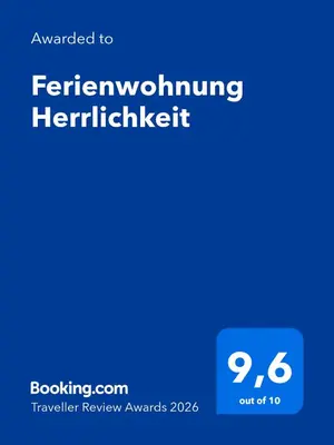 Ein Zertifikat, Auszeichnung, Logo oder anderes Dokument, das in der Unterkunft Ferienhaus Wiesenstrasse ausgestellt ist