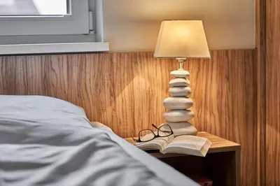 Ein Bett oder Betten in einem Zimmer der Unterkunft Haus Scharhörn-Riff - Fewo 17