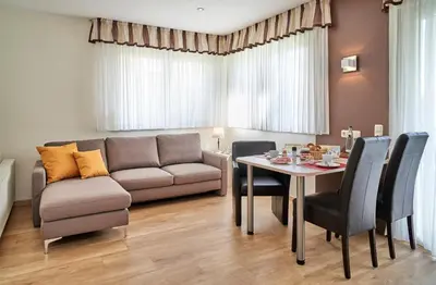 Ein Sitzbereich in der Unterkunft Haus Seemuschel - Fewo 4