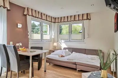 Ein Bett oder Betten in einem Zimmer der Unterkunft Haus Seemuschel - Fewo 7