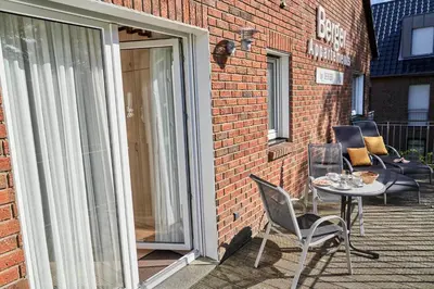 Ein Patio oder anderer Außenbereich in der Unterkunft Haus Seemuschel - Fewo 7