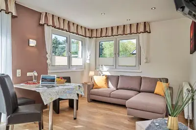 Ein Sitzbereich in der Unterkunft Haus Seemuschel - Fewo 7