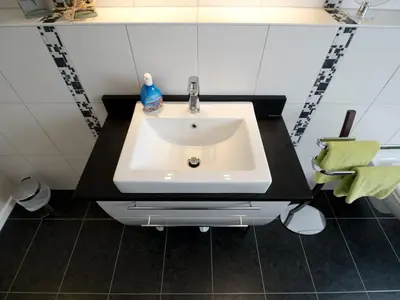 Ein Badezimmer in der Unterkunft Appartement Strandstraße 10, Büsum