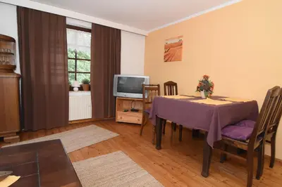 TV/Unterhaltungsangebot in der Unterkunft Ferienwohnung in herrlicher Waldrandlage
