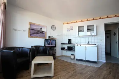 Küche/Küchenzeile in der Unterkunft Haus Seehütte Wohnung 606