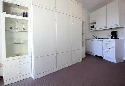 Küche/Küchenzeile in der Unterkunft Haus Seehütte Wohnung 401