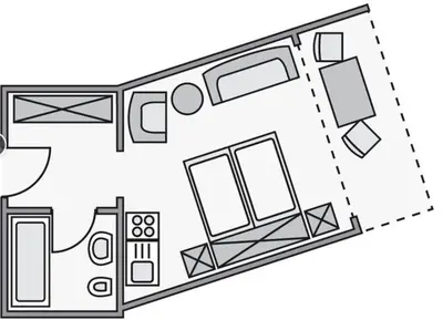 Grundriss der Unterkunft Haus Seehütte Wohnung 401