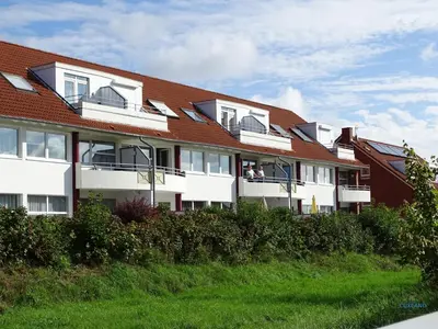 Das Gebäude in dem sich die Ferienwohnung befindet