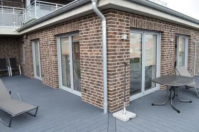 Ein Balkon oder eine Terrasse in der Unterkunft Apart Seegras