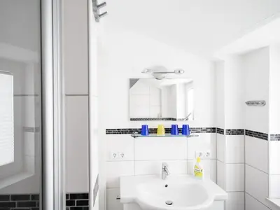 Ein Badezimmer in der Unterkunft Haus Emil