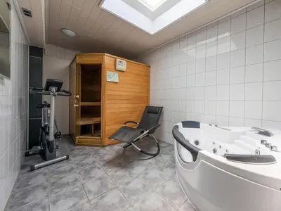 Ein Badezimmer in der Unterkunft Doppelhaushälfte in Friedrichskoog-Spitze
