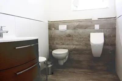 Ein Badezimmer in der Unterkunft Komfortables Ferienhaus in Friedrichskoog-Spitze