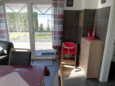 Ein Sitzbereich in der Unterkunft Residenz Belair Schmidt