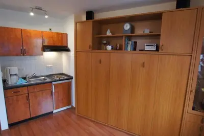 Küche/Küchenzeile in der Unterkunft Haus Elbe 1 Wohnung 18