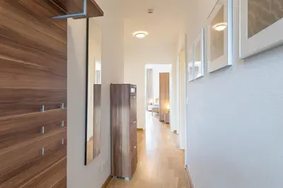 Ein Badezimmer in der Unterkunft Residenz am Yachthafen Wohnung 5